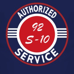 Authorized Service 1992 Chevy S-10 Dark T Shirt