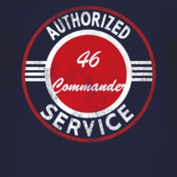 Authorized Service 1946 Studebaker Commander Distressed Look Dark T Sh