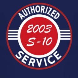 Authorized Service 2003 Chevy S-10 Dark T Shirt