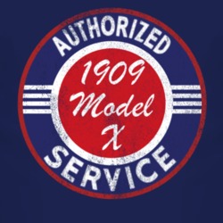 Authorized Service 1909 Oldsmobile Model X Distressed Look Dark T Shir