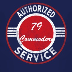 Authorized Service 1979 Chevy Commodore Distressed Look Dark T Shirt