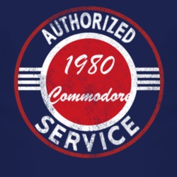 Authorized Service 1980 Chevy Commodore Distressed Look Dark T Shirt