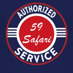 Authorized Service 1959 Pontiac Safari Dark T Shirt