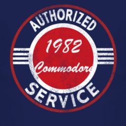 Authorized Service 1982 Chevy Commodore Distressed Look Dark T Shirt