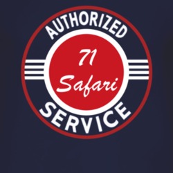 Authorized Service 1971 Pontiac Safari Dark T Shirt