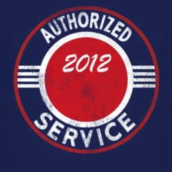 Authorized Service 2012 Compass Distressed Look Dark T Shirt