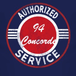 Authorized Service 1994 Chrysler Concorde Distressed Look Dark T Shirt