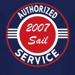 Authorized Service 2007 Chevy Sail Dark T Shirt