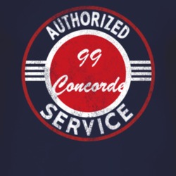 Authorized Service 1999 Chrysler Concorde Distressed Look Dark T Shirt