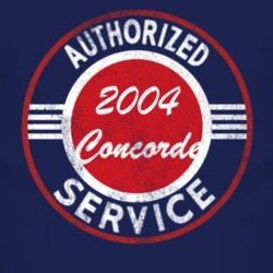 Authorized Service 2004 Chrysler Concorde Distressed Look Dark T Shirt
