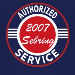 Authorized Service 2007 Chrysler Sebring Dark T Shirt