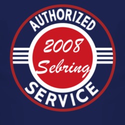 Authorized Service 2008 Chrysler Sebring Dark T Shirt
