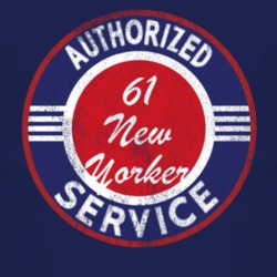 Authorized Service 1961 Chrysler New Yorker Distressed Look Dark T Shi