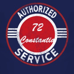 Authorized Service 1972 Chevy Constantia Distressed Look Dark T Shirt