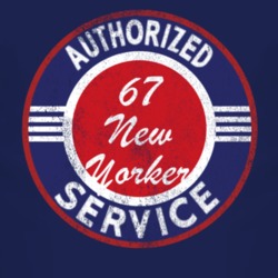 Authorized Service 1967 Chrysler New Yorker Distressed Look Dark T Shi