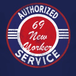 Authorized Service 1969 Chrysler New Yorker Distressed Look Dark T Shi