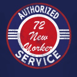 Authorized Service 1972 Chrysler New Yorker Distressed Look Dark T Shi