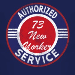 Authorized Service 1973 Chrysler New Yorker Distressed Look Dark T Shi