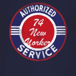 Authorized Service 1974 Chrysler New Yorker Distressed Look Dark T Shi