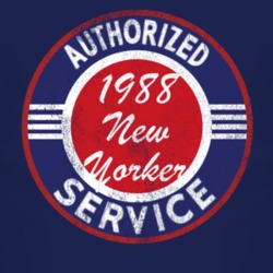Authorized Service 1988 Chrysler New Yorker Distressed Look Dark T Shi