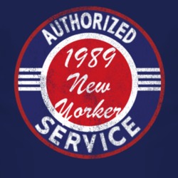 Authorized Service 1989 Chrysler New Yorker Distressed Look Dark T Shi