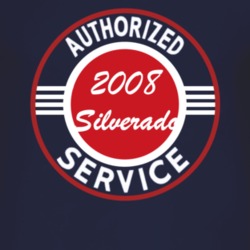 Authorized Service 2008 Chevy Silverado Dark T Shirt