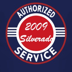 Authorized Service 2009 Chevy Silverado Dark T Shirt
