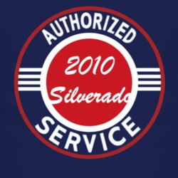 Authorized Service 2010 Chevy Silverado Dark T Shirt