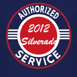 Authorized Service 2012 Chevy Silverado Dark T Shirt