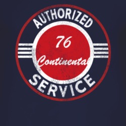 Authorized Service 1976 Lincoln Continental Distressed Look Dark T Shi