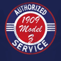 Authorized Service 1909 Oldsmobile Model Z Distressed Look Dark T Shir