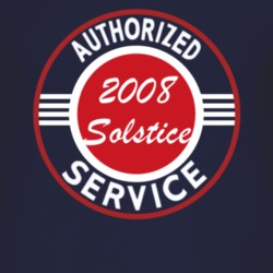 Authorized Service 2008 Pontiac Solstice Dark T Shirt