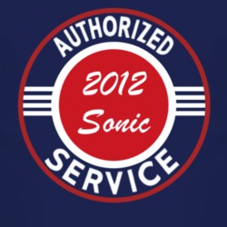 Authorized Service 2012 Chevy Sonic Dark T Shirt