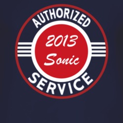 Authorized Service 2013 Chevy Sonic Dark T Shirt