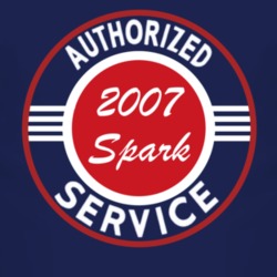 Authorized Service 2007 Chevy Spark Dark T Shirt