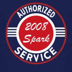 Authorized Service 2008 Chevy Spark Dark T Shirt