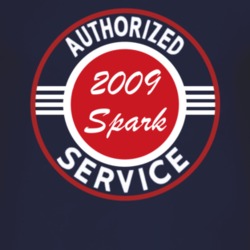 Authorized Service 2009 Chevy Spark Dark T Shirt