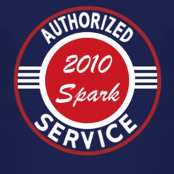Authorized Service 2010 Chevy Spark Dark T Shirt