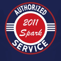 Authorized Service 2011 Chevy Spark Dark T Shirt