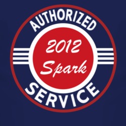 Authorized Service 2012 Chevy Spark Dark T Shirt