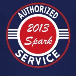 Authorized Service 2013 Chevy Spark Dark T Shirt