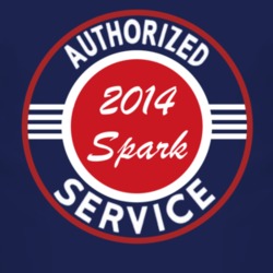 Authorized Service 2014 Chevy Spark Dark T Shirt