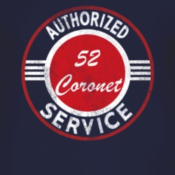 Authorized Service 1952 Dodge Coronet Distressed Look Dark T Shirt