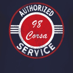Authorized Service 1998 Chevy Corsa Distressed Look Dark T Shirt