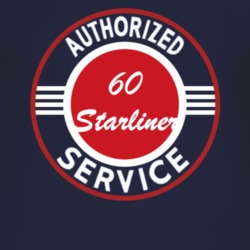 Authorized Service 1960 Starliner Dark T Shirt