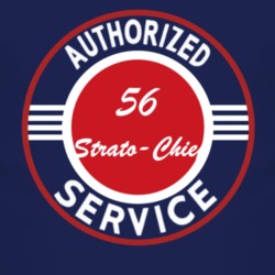 Authorized Service 1956 Pontiac Strato-Chief Dark T Shirt