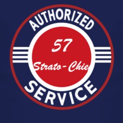 Authorized Service 1957 Pontiac Strato-Chief Dark T Shirt