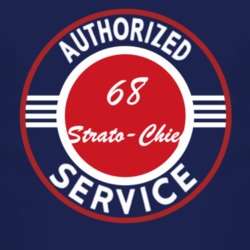 Authorized Service 1968 Pontiac Strato-Chief Dark T Shirt