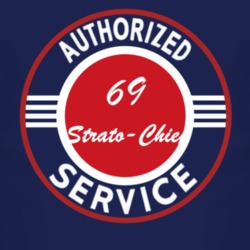 Authorized Service 1969 Pontiac Strato-Chief Dark T Shirt