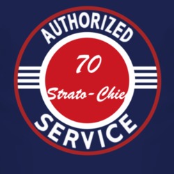 Authorized Service 1970 Pontiac Strato-Chief Dark T Shirt